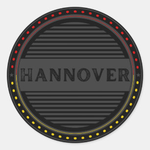 Sticker Rond Emblème de fierté de la ville de Hanovre – Identit