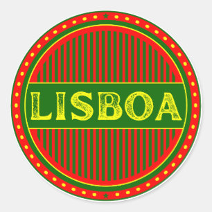 Sticker Rond Emblème de fierté de la ville de Lisbonne – Identi