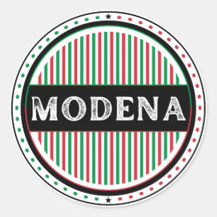 Sticker Rond Emblème de Fierté de la Ville de Modène - Identité
