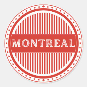 Sticker Rond Emblème de fierté de la ville de Montréal – Identi
