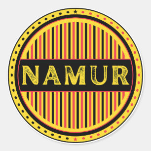 Sticker Rond Emblème de fierté de la ville de Namur – Identité