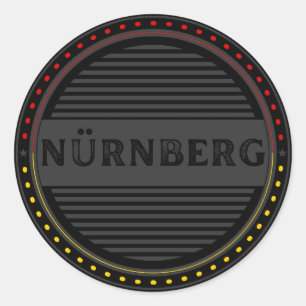 Sticker Rond Emblème de fierté de la ville de Nürnberg – Identi