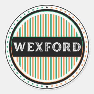 Sticker Rond Emblème de fierté de la ville de Wexford – Identit