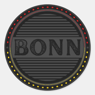 Sticker Rond Emblème de la Bonn City Pride – Identité allemande