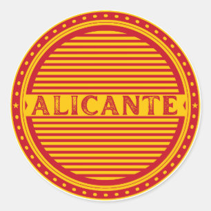 Sticker Rond Emblème de la Fierté de la Ville d'Alicante – Iden