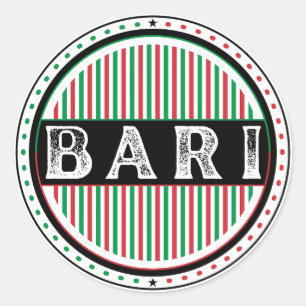 Sticker Rond Emblème de la fierté de la ville de Bari – Identit