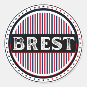 Sticker Rond Emblème de la fierté de la ville de Brest – Identi