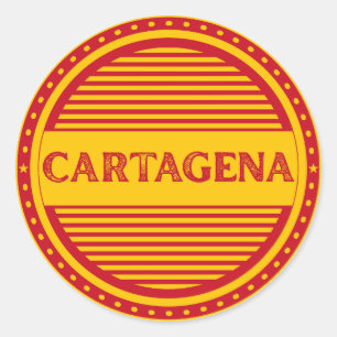 Sticker Rond Emblème de la Fierté de la ville de Carthagène – I