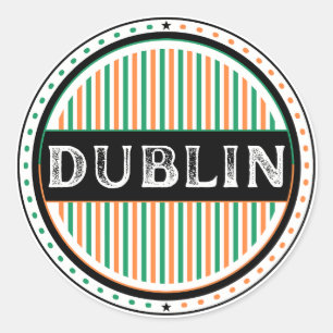 Sticker Rond Emblème de la fierté de la ville de Dublin - Ident