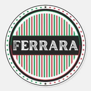 Sticker Rond Emblème de la Fierté de la ville de Ferrare – Iden