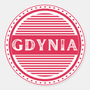 Sticker Rond Emblème de la Fierté de la ville de Gdynia – Ident