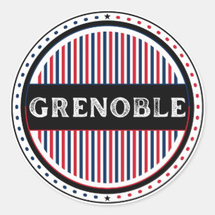 Sticker Rond Emblème de la fierté de la ville de Grenoble – Ide