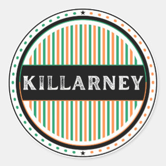 Sticker Rond Emblème de la fierté de la ville de Killarney – Id