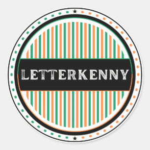 Sticker Rond Emblème de la fierté de la ville de Letterkenny –