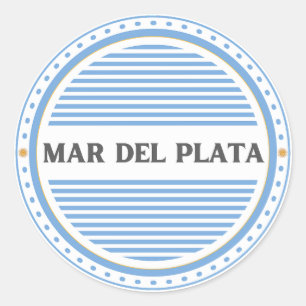 Sticker Rond Emblème de la Fierté de la ville de Mar del Plata