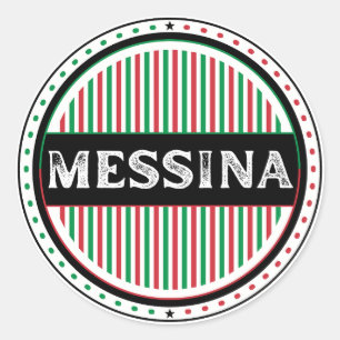 Sticker Rond Emblème de la fierté de la ville de Messine – Iden