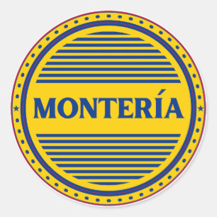 Sticker Rond Emblème de la fierté de la ville de Montería – Ide
