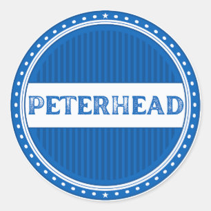 Sticker Rond Emblème de la fierté de la ville de Peterhead – Id
