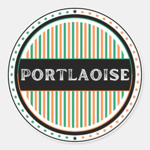 Sticker Rond Emblème de la fierté de la ville de Portlaoise – I