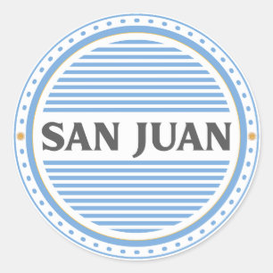 Sticker Rond Emblème de la fierté de la ville de San Juan – Ide