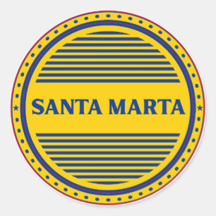 Sticker Rond Emblème de la fierté de la ville de Santa Marta –