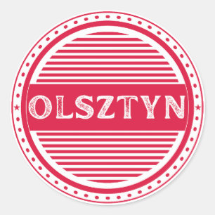 Sticker Rond Emblème de la fierté de la ville d'Olsztyn – Ident