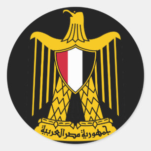 Sticker Rond emblème de l'egypte