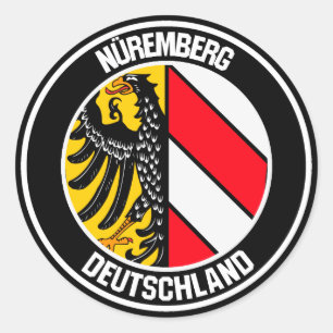 Sticker Rond Emblème de Nuremberg