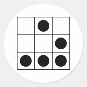 Sticker Rond "Emblème de pirate informatique du Gilder"