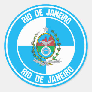 Sticker Rond Emblème de Rio de Janeiro