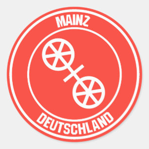 Sticker Rond Emblème de ronde Mainz