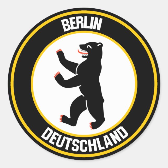 Sticker Rond Emblème du cycle de Berlin (Devant)
