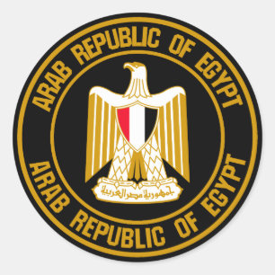 Sticker Rond Emblème du cycle de l'Égypte