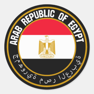 Sticker Rond Emblème du cycle de l'Égypte