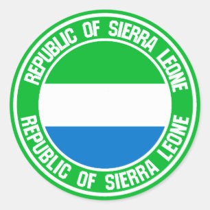 Sticker Rond Emblème du cycle de Sierra Leone