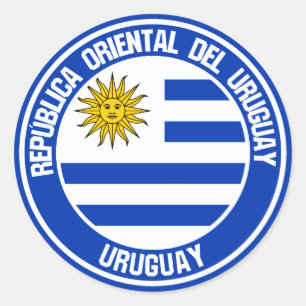 Sticker Rond Emblème du Cycle d'Uruguay