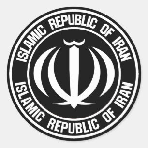 Sticker Rond Emblème du cycle iranien