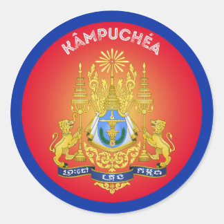 Sticker Rond Emblème du patrimoine cambodgien