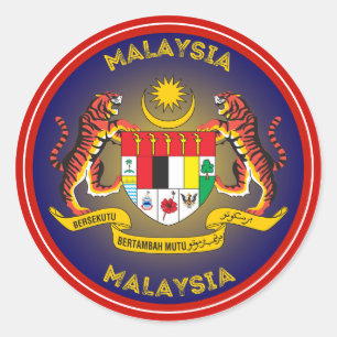 Sticker Rond Emblème du patrimoine malaisien