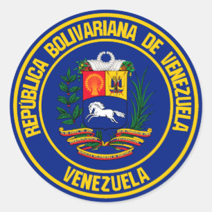 Sticker Rond Emblème du Venezuela