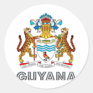 Sticker Rond Emblème guyanais