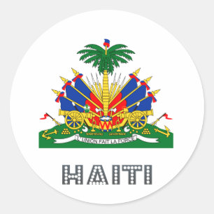 Sticker Rond Emblème haïtien