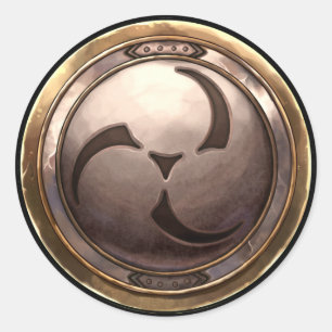 Sticker Rond Emblème japonais (Kamon)