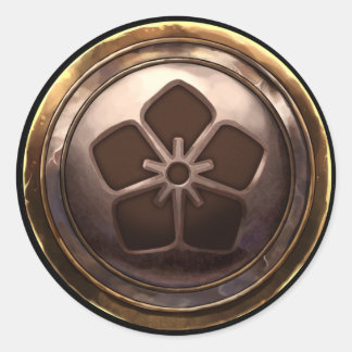 Sticker Rond Emblème japonais (Kamon)