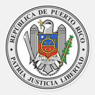 Sticker Rond Emblème national de la République de Porto Rico