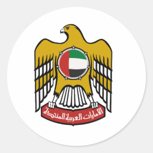 Sticker Rond Emblème national des Émirats arabes unis