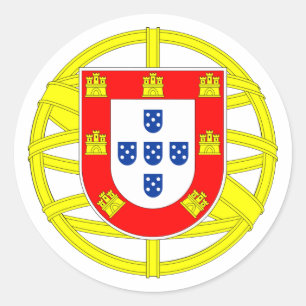 Sticker Rond Emblème portugais
