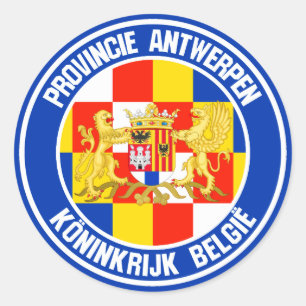 Sticker Rond Emblème rond d'Anvers