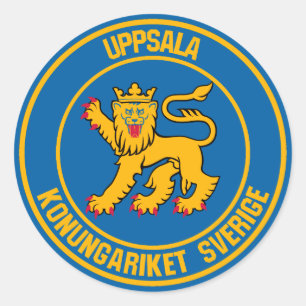 Sticker Rond Emblème rond d'Uppsala