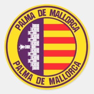 Sticker Rond Emblème rond Palma de Majorque